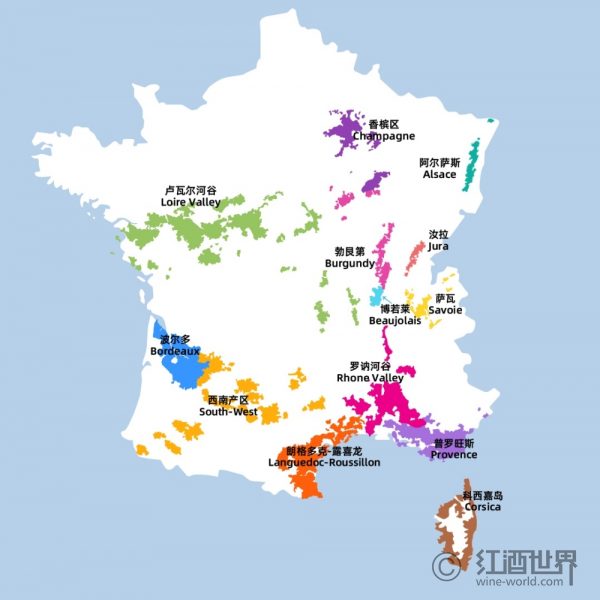 法国葡萄酒产区排名(法国有哪些葡萄酒产区)