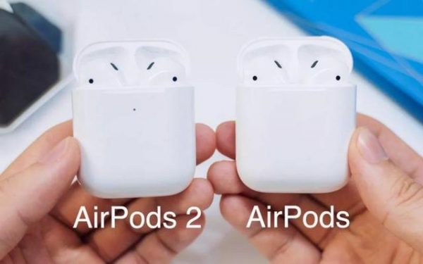 苹果AirPods一代和二代有什么区别(airpods一代二代外观差异)