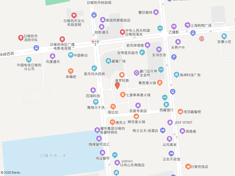 地图上没有店铺的名字，地图上没有店铺名字